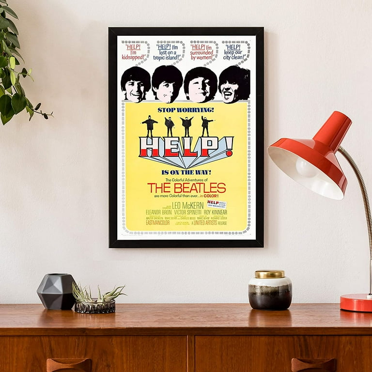 Help! British Poster The Beatles: Ringo Starr Paul Mccartney John