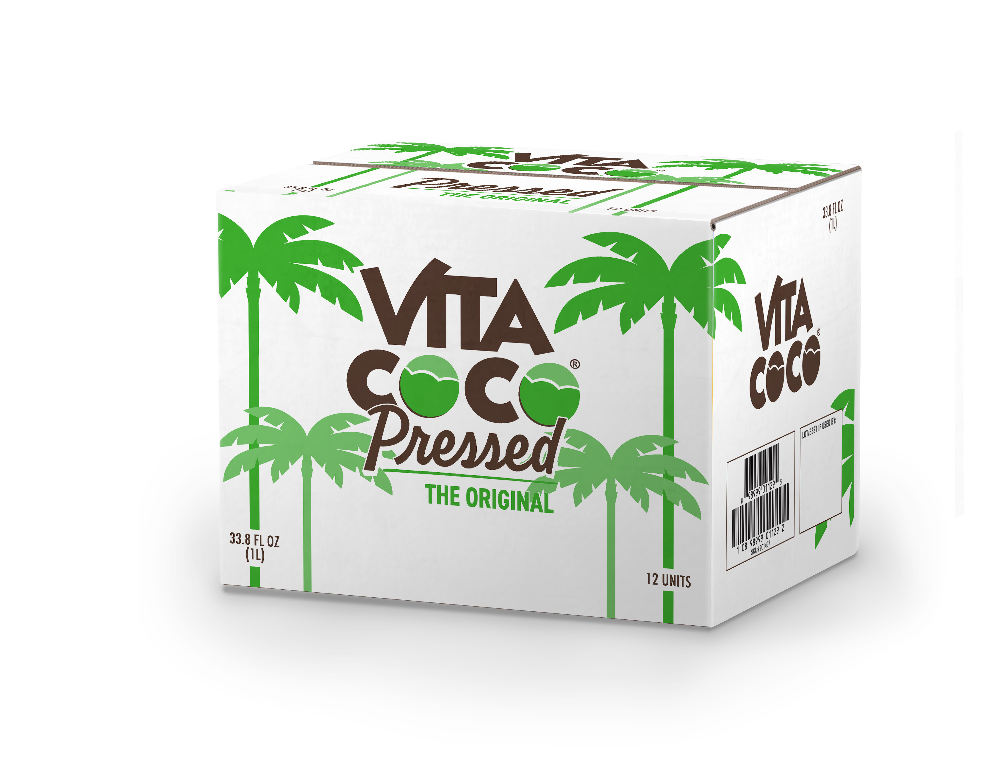 Vita Coco Pressed Coconut Water, Pressed Coconut, 33.8 fl oz Tetra