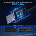 thumbnail image 4 of Cable de Alimentación CC 3 en 1 para Starlink Mini Negro Impermeable 100 W 5 Metros 18AWG, 4 of 8