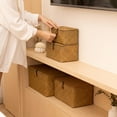 thumbnail image 7 of GoXteam Natural Seagrass Bin with Lid Set of 3, Shelf Baskets Multipurpose Container for Decoration, Rectangular Household Storage Boxes for Home Organization, 7 of 7