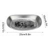 thumbnail image 1 of PEONAVET Dining Plate Outdoor Vintage Dining Tinplate Fruit Tray Camping Tableware Snack Cake Barbecue Tableware Embossed Tinplate, 1 of 4