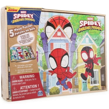Marvel Spidey and His Amazing Friends 5 Wood Puzzles