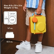 OmieBox Bento Box for Kids - Insulated Bento Lunch Box with Leak Proof Thermos Food Jar - 3 Compartments, Two Temperature Zones - (Sunshine) by OmieLife