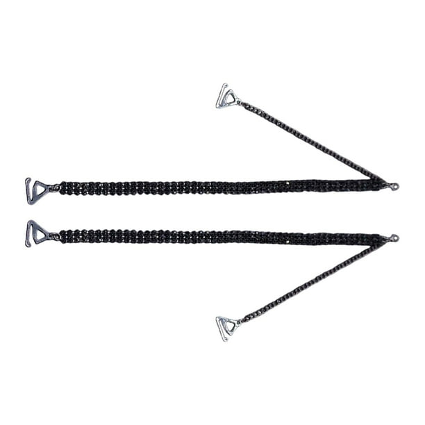 Correas de sujetador de diamantes de imitación Yinane tirantes brillantes ajustables antideslizantes 22 cm