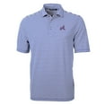 thumbnail image 2 of Men's Cutter & Buck Blue Atlanta Braves City Connect Big & Tall Virtue Eco Pique Micro Stripe Recycled Polo, 2 of 3
