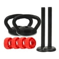 thumbnail image 1 of Mango de Kettlebell ajustable Accesorio de ejercicios cómodo para placas de peso 2 mango y 2 bares, 1 of 8