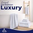 thumbnail image 6 of Dan River 8 Piece Towel Set Soft Quick Drying Cotton Bath Towel For Gym, Spa and Bathroom - White, 6 of 11