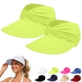 thumbnail image 2 of TRUBKH Peicees Wide Brim Visor Hat for Women Tennis Visors for Women Summer Hats for Women Golf Hat Beach Hats for Women Tennis Cap Beach Hat Fishing Visor Golf Visor Cap Green One Size, 2 of 8