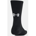 thumbnail image 4 of Under Armour BLACK Unisex Training Cotton 6 Pack Crew Socks, US M 4-8/W 6-9, 4 of 4