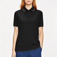 thumbnail image 2 of hotojiny Women's Golf Shirt Plus Size Short Sleeve Collar Button Tops Lightweight Loose Athletic Work Business Tee Clothes, 2 of 7