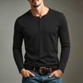 thumbnail image 2 of Men's Long Sleeve Henley Shirts Lightweight 3-Button Fashion Casual T-Shirts Quick Dry Soft Basic Pullover Tops, 2 of 8