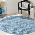 thumbnail image 2 of SAFAVIEH Montauk Alicia Geometric Cotton Area Rug, Blue/Ivory, 4' x 6', 2 of 8