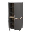 thumbnail image 1 of Inval America Kratos 4-Door Engineered Wood Storage Cabinet in Dark Gray, 1 of 10
