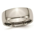 thumbnail image 1 of Mens Chisel 8mm Comfort Fit Titanium Wedding Band Ring, 1 of 4