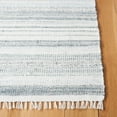 thumbnail image 3 of SAFAVIEH Kilim Mckayla Striped Polyester Area Rug, Ivory/Light Blue, 4' x 6', 3 of 8