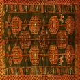 thumbnail image 1 of Ahgly Company Machine Washable Indoor Square Persian Yellow Traditional Area Rugs, 3' Square, 1 of 4