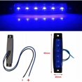 thumbnail image 3 of (Azul) 10 luces laterales LED, luces traseras LED de 12 V, luces de señalización delanteras, remolques, camiones, autobuses y otras luces laterales, 3 of 5
