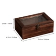 thumbnail image 4 of Shisuyan Wooden Storage Box With Buckle Glass Window Jewelries Box Trinket Container for Women, 4 of 8