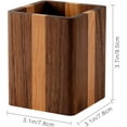 thumbnail image 2 of Natural Wood Desktop Pen Holder Pencil Organizer Simple Desktop Pencil Holder, 2 of 5