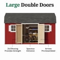 thumbnail image 4 of Little Cottage Co. 10x16 Value Gambrel Workshop Barn with 6 ft. Sidewalls, Outdoor Wood Storage Shed Do-It-Yourself Precut Kit, 4 of 12