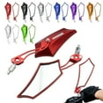 thumbnail image 2 of Motorcycle Mirrors Motorbike Accessory Universal Clear Rearview Mirror Replacement Handlebar Accessories Reflective Components Silver, 2 of 4