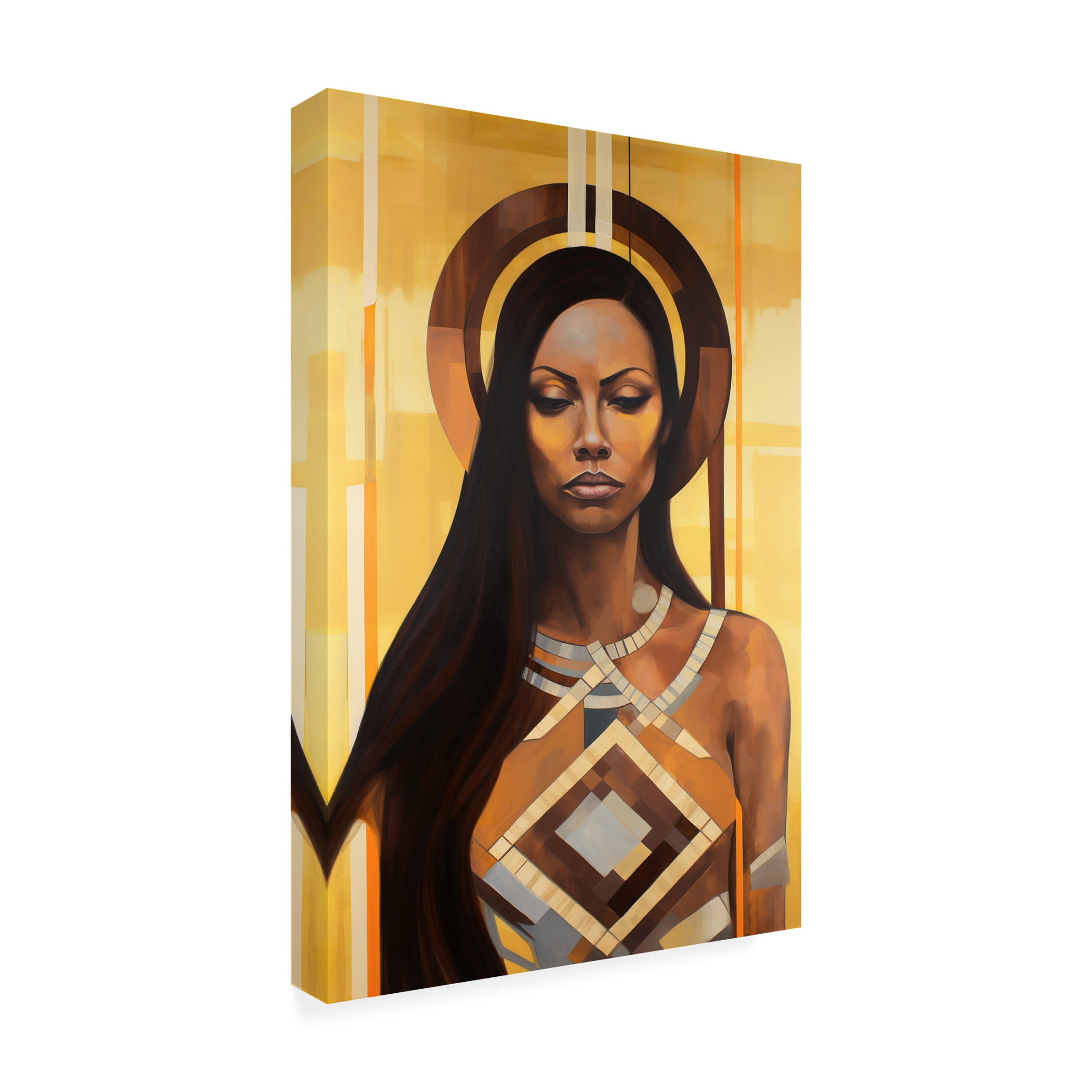 Canvas Wall Art - Ray Heere 'Colorful Model 16' Wall Art for Living Room, Bedroom, or Office Décor by Trademark Fine Art - 22 x 32 Inches