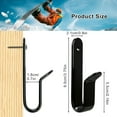 thumbnail image 2 of Snowboard Wall Mount Clips, Horizontal Skateboard Mount，Snowboard Display Stand for Room, Garage, 2 of 3