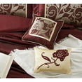 thumbnail image 4 of Nanshing  Brie 9 Piece Floral Jacquard Comforter Set Red Gold - Queen, 4 of 5