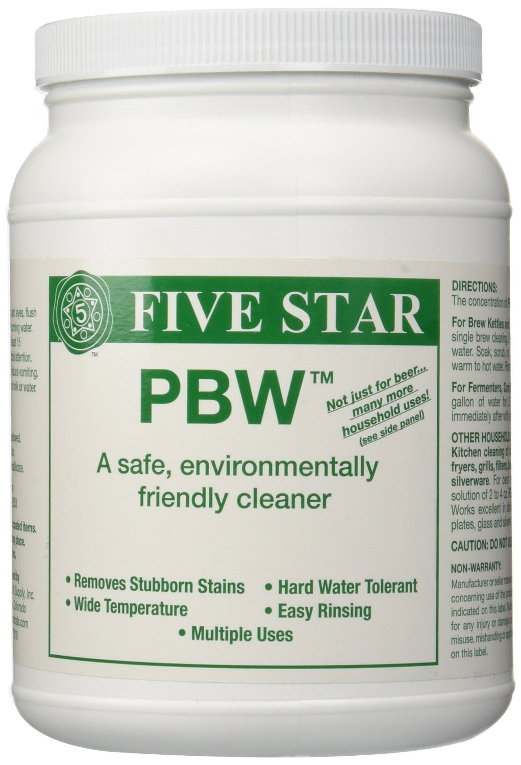 Five Star PBW Cleaner (Powdered Brewery Wash), 4Pound Jar