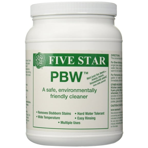 Five Star PBW Cleaner (Powdered Brewery Wash), 4-Pound Jar