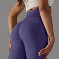thumbnail image 2 of Tawop Women's Leggings ,Yoga Pants High Rise Fitness Slim Tummy Control Seamless ,Leggings Purple ,Size:S-L, 2 of 5