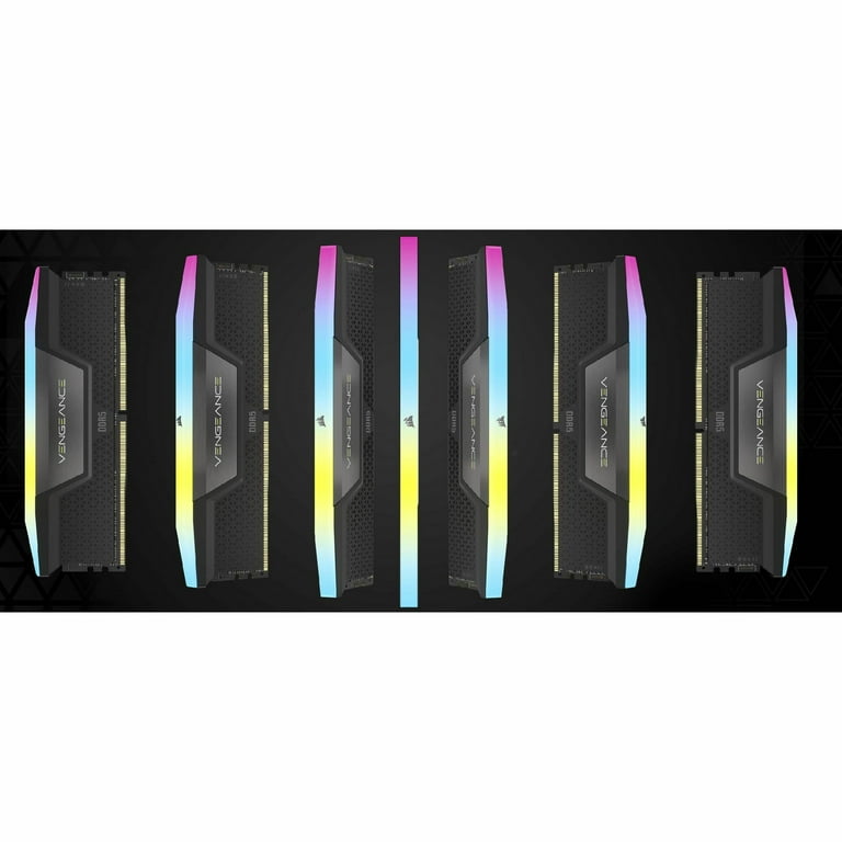 PCパーツ Corsair CMH64GX5M2B6400C32 (DDR5 PC5-512 VENGEANCE® RGB 64GB (2x32GB) DDR5 DRAM 6400MT/s C32 Memory