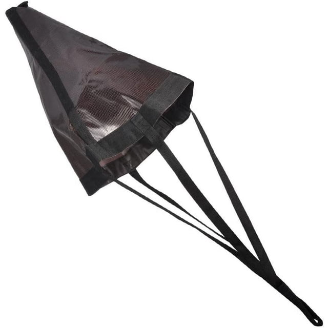 GOGHOST Chaussette de Dérive pour Bateau, Fibre de Polyester Haute Résistance PVC Ancre de Mer Noir 32 Po