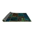 thumbnail image 2 of Ahgly Company Indoor Rectangle Oriental Turquoise Blue Modern Area Rugs, 8' x 12', 2 of 4