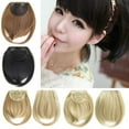 thumbnail image 3 of Postiche Filles Clipin Extension de Cheveux Perruque Droite Synthétique Frange frange Postiche Chouchous Chignon Accessoires pour Femmes F14/613, 3 of 8