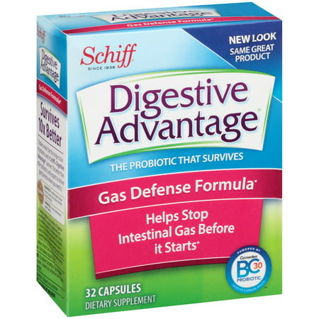 Digestive Advantage Formule Défense gaz Probiotic Capsules, 32 Count