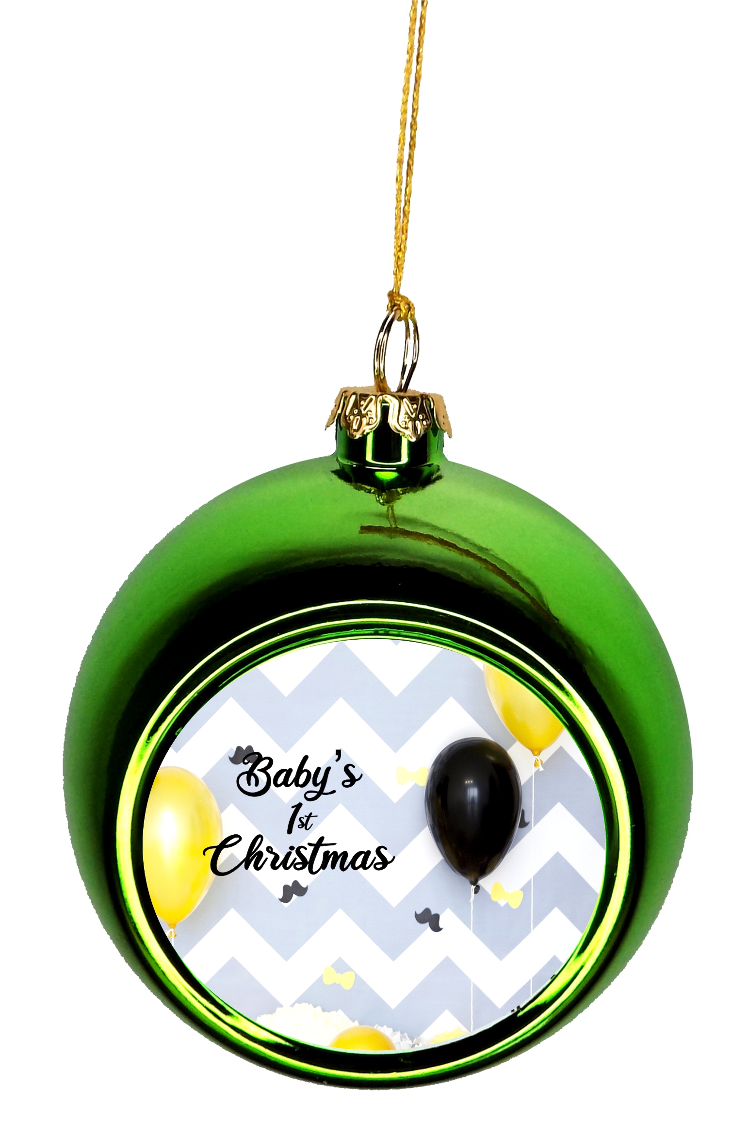 Baby 1st Christmas Ornament New Baby First Year Ornament Babys First Christmas Xmas Ornament - Baby 1st Xmas Ornament Christmas DÃ©cor Green Ball Ornaments - image 1 of 1