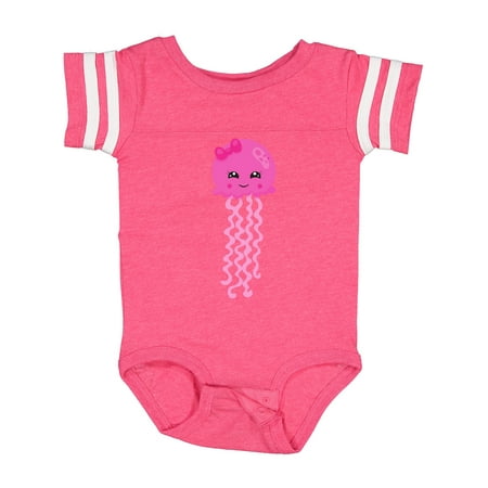 

Inktastic Cute Jellyfish Little Jellyfish Pink Jellyfish Gift Baby Girl Bodysuit