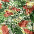 thumbnail image 5 of Ambesonne Tropical Valance Pack of 2, Exotic Flowers Pattern, 54"X18", Red Pale Yellow Green, 5 of 5