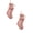 Solid Pink, variant on 2 Pcs Red Stripe Christmas Stockings 18" Large Xmas Stocking Vintage Hanging Xmas Stocking Decorations, Polyester Fabric, for Fireplace, Mantle, Holiday, Xmas Tree, Farmhouse Decors