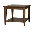 thumbnail image 3 of Pemberly Row Transitional Wood Square Lamp Table in Dark Brown, 3 of 5