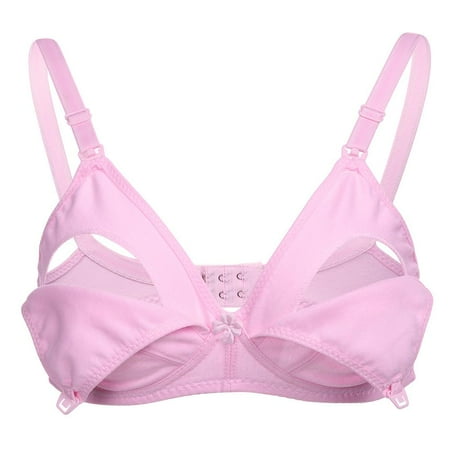 

Tebru Cotton Bra Nursing Bra Cotton Front Open Maternity Breastfeeding Bra Pregnant Women Nursing Bras