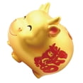 thumbnail image 4 of 1 Pce Tirelire en Forme de Cochon Doré Grande Capacité pour Nouvel An Chinois (Doré), 4 of 7