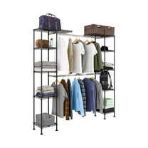 Seville Classics Expandable Closet Organizer Clothes Rack System, Bronze