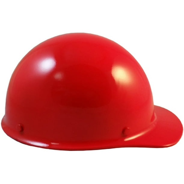 MSA Skullgard Cap Style Hard Hat With Ratchet Suspension Custom Red