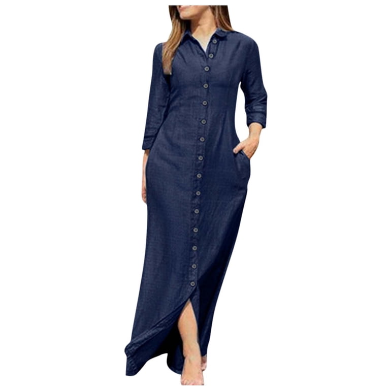 white christmas dresses The Gia in Denim – Petite Chérie