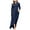 Dark Blue, variant on Brilliant Womens Dresses under $10 Women's Fashion Turndown Collar Loose and Comfortable Sleeve Dress Clearance