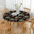 thumbnail image 3 of Baseball Gear Pattern Round Fitted Tablecloth with Elastic Edge,Dining Table Cover Waterproof,Outdoor Round Tablecloth for Camping,Dining,Indoor and Outdoor, 3 of 7