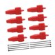 thumbnail image 5 of Protector de terminales de silicona genérico para camiones, 8 piezas Rojo, 5 of 8