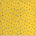 thumbnail image 1 of Abstract Geometry Sofa Upholstery Fabric by the Yard, Repetitive Hearts Squares Cylinder Motifs Illustration, Decorative Fabric for DIY Home Accents, 10 Yards, Mustard Charcoal Grey by Ambesonne, 1 of 2